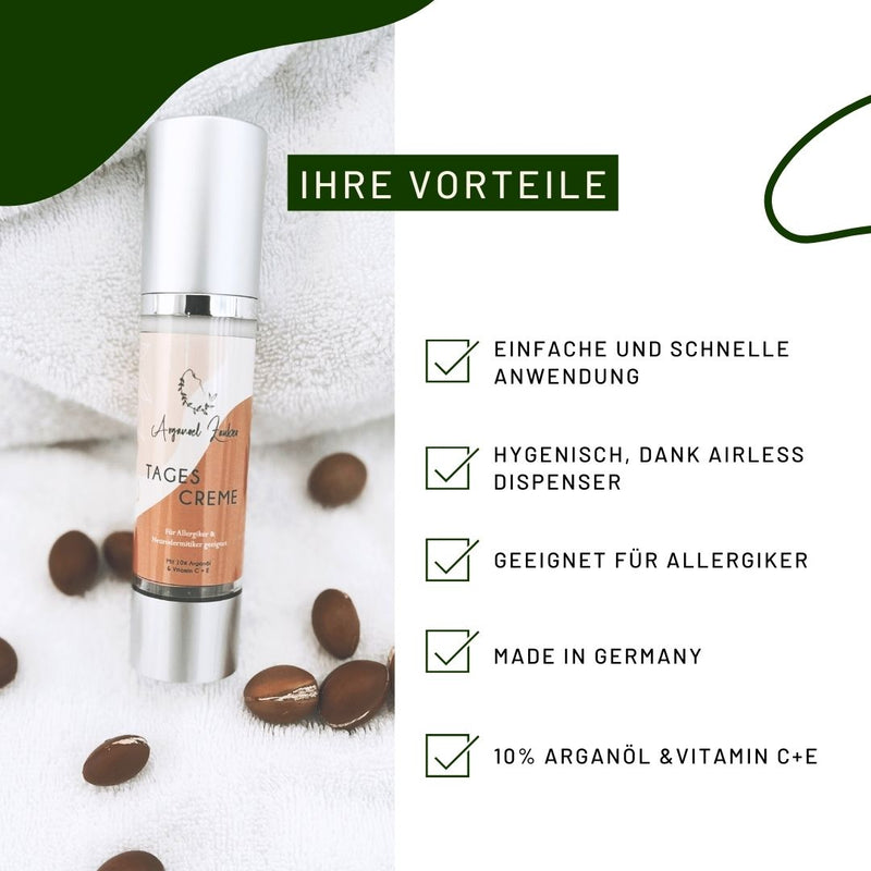 Tagescreme mit 10% Arganöl