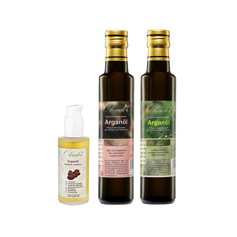 Arganöl-Sparset: 3 Öle im Paket